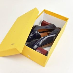 PRE-ORDER FENDI loafer block heels